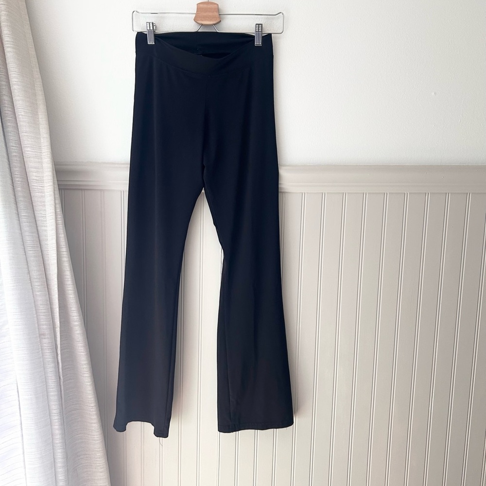 Vital Small Black Lightweight Spandex Stretchy Flared Pants